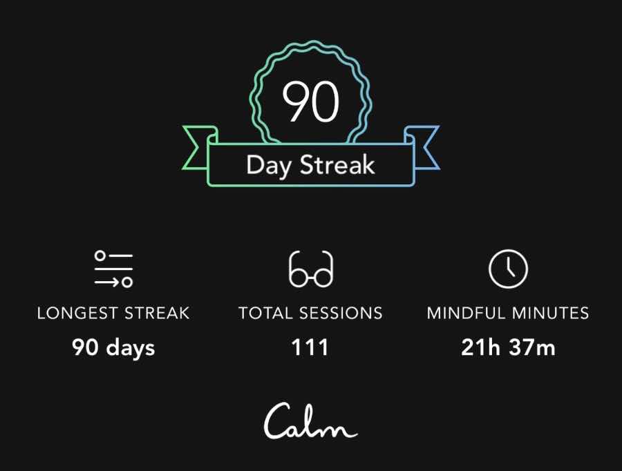 90 day streak