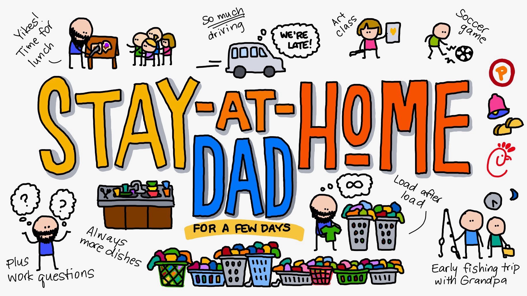 Stay at home dad sketchnote